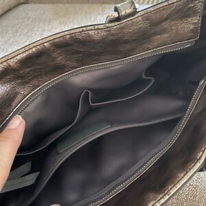 Coach bronze metallic tote